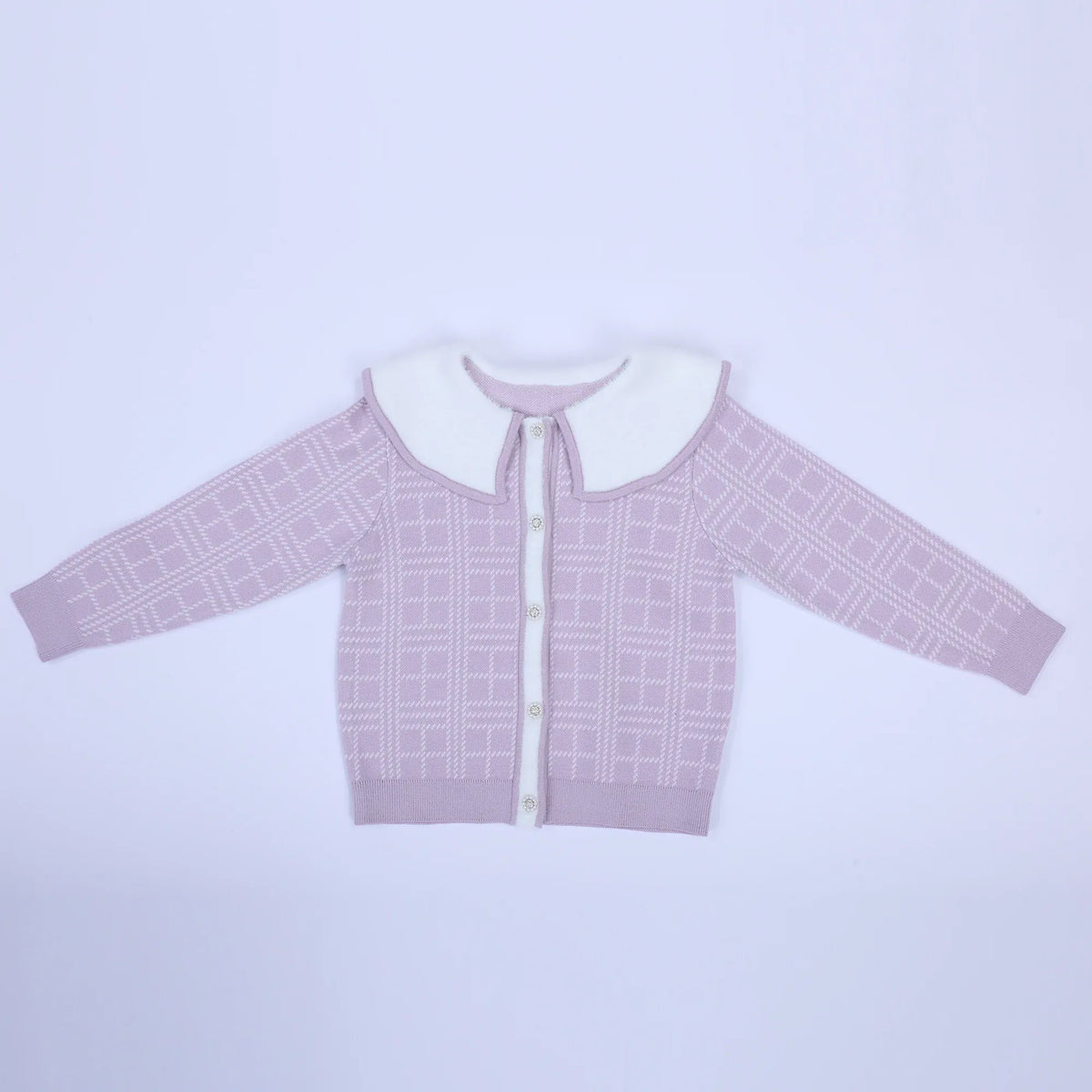Casual Checked Jacket for Girls Image