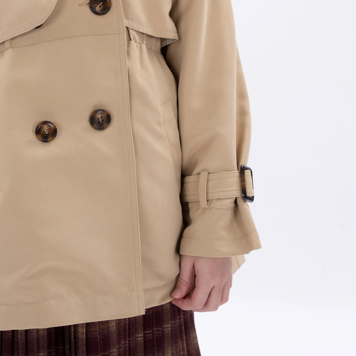 Casual Plain Jacket for Girls Image