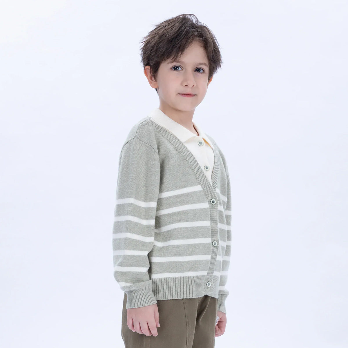 Casual Striped Jacket for Boys Image
