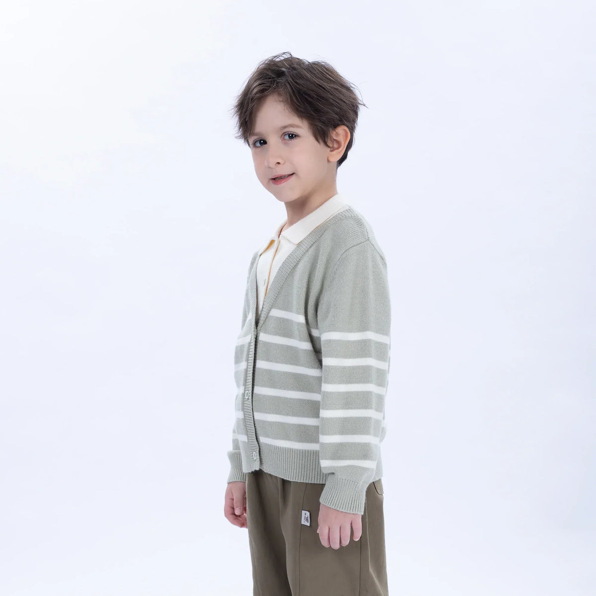 Casual Striped Jacket for Boys Image