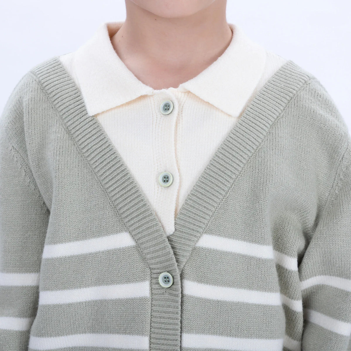 Casual Striped Jacket for Boys Image