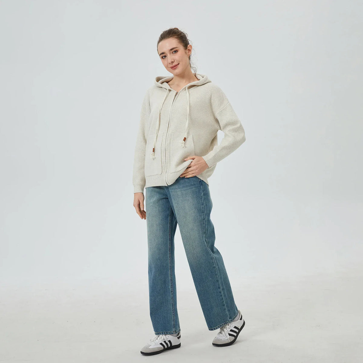 Solid Hoodie for Women Image