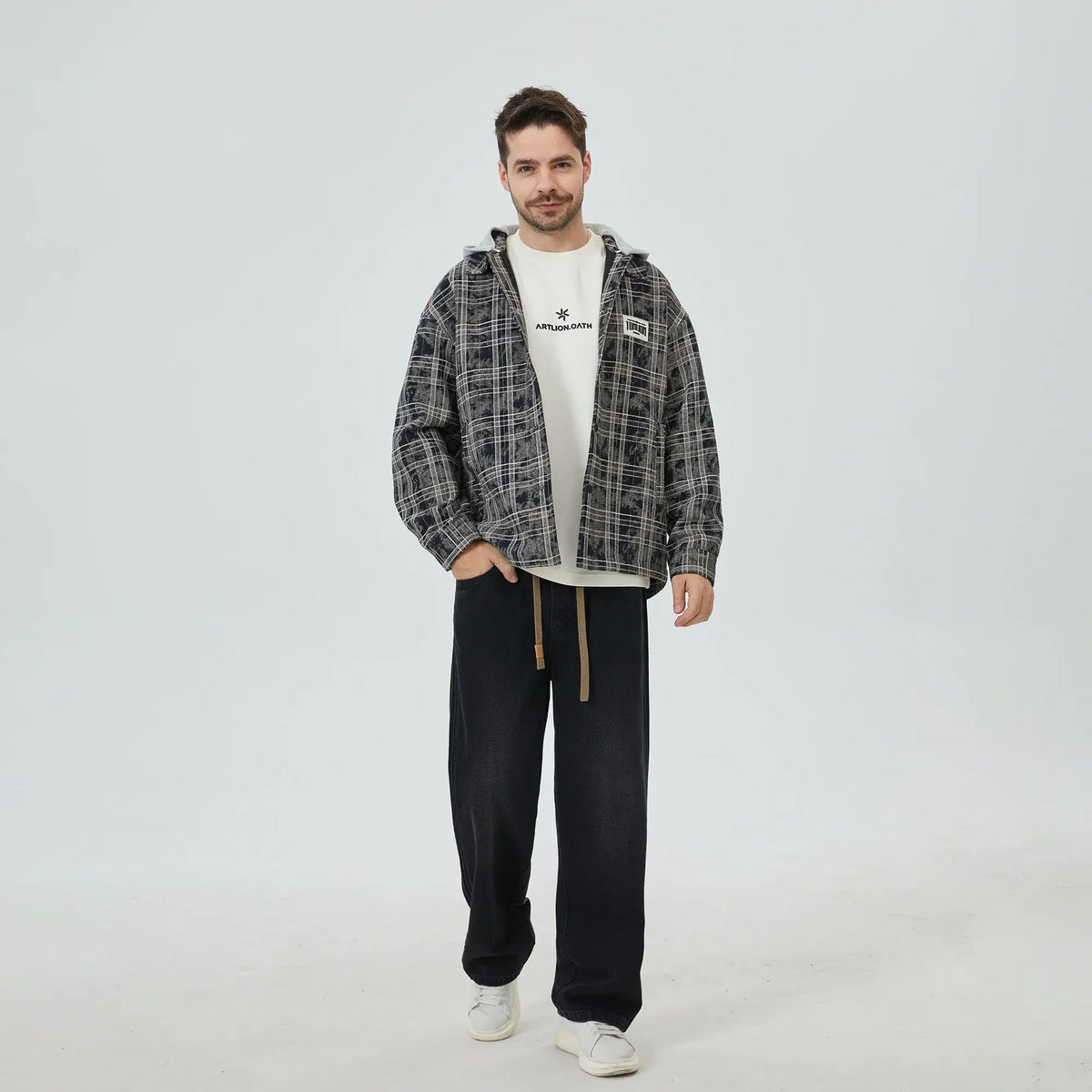 Checked Jacket for Men Image