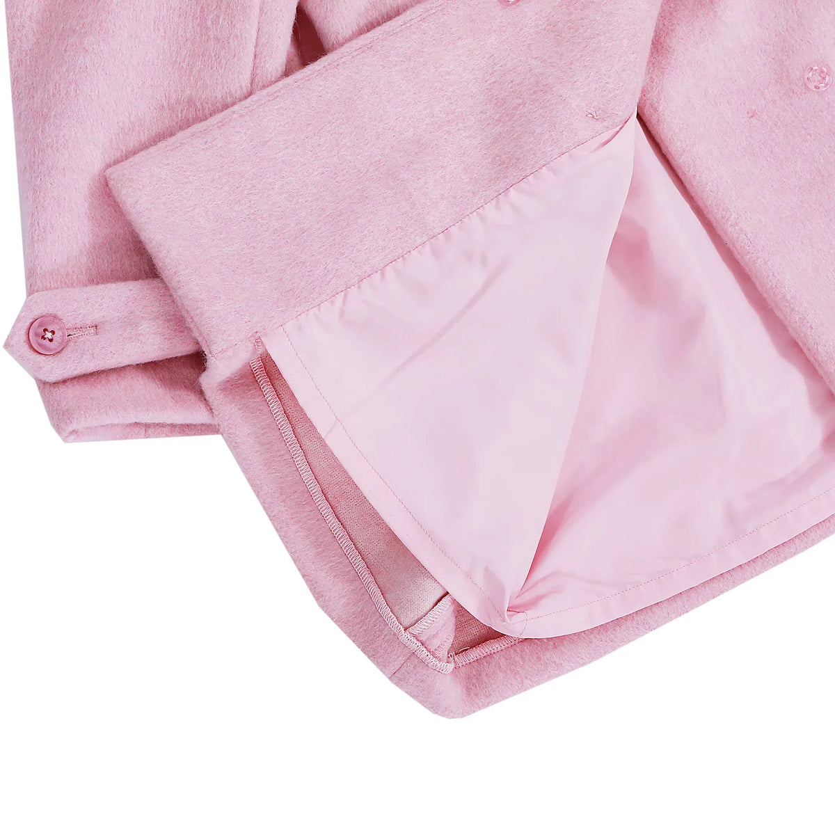 Casual Plain Jacket for Girls Image