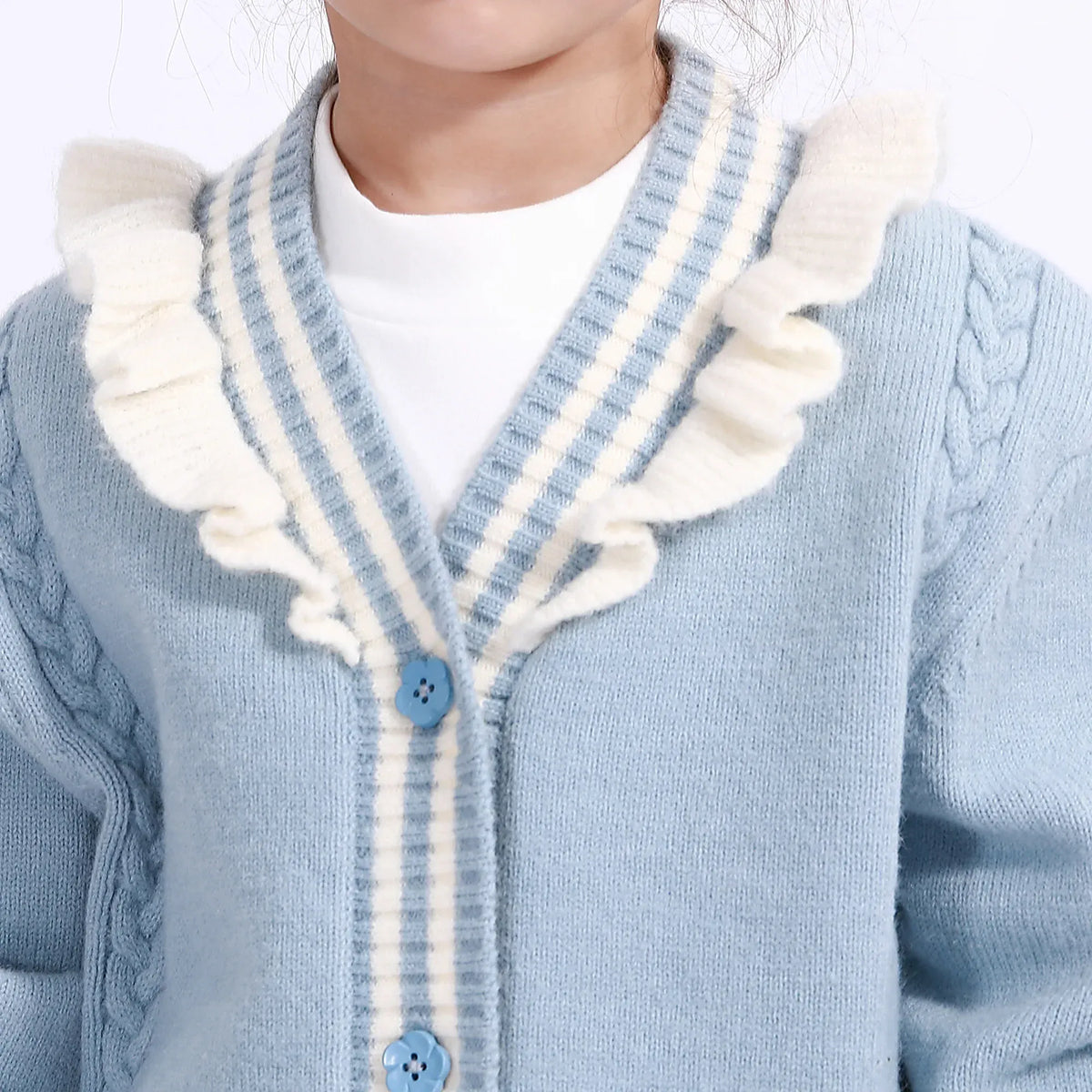 Casual Jacquard Jacket for Girls Image