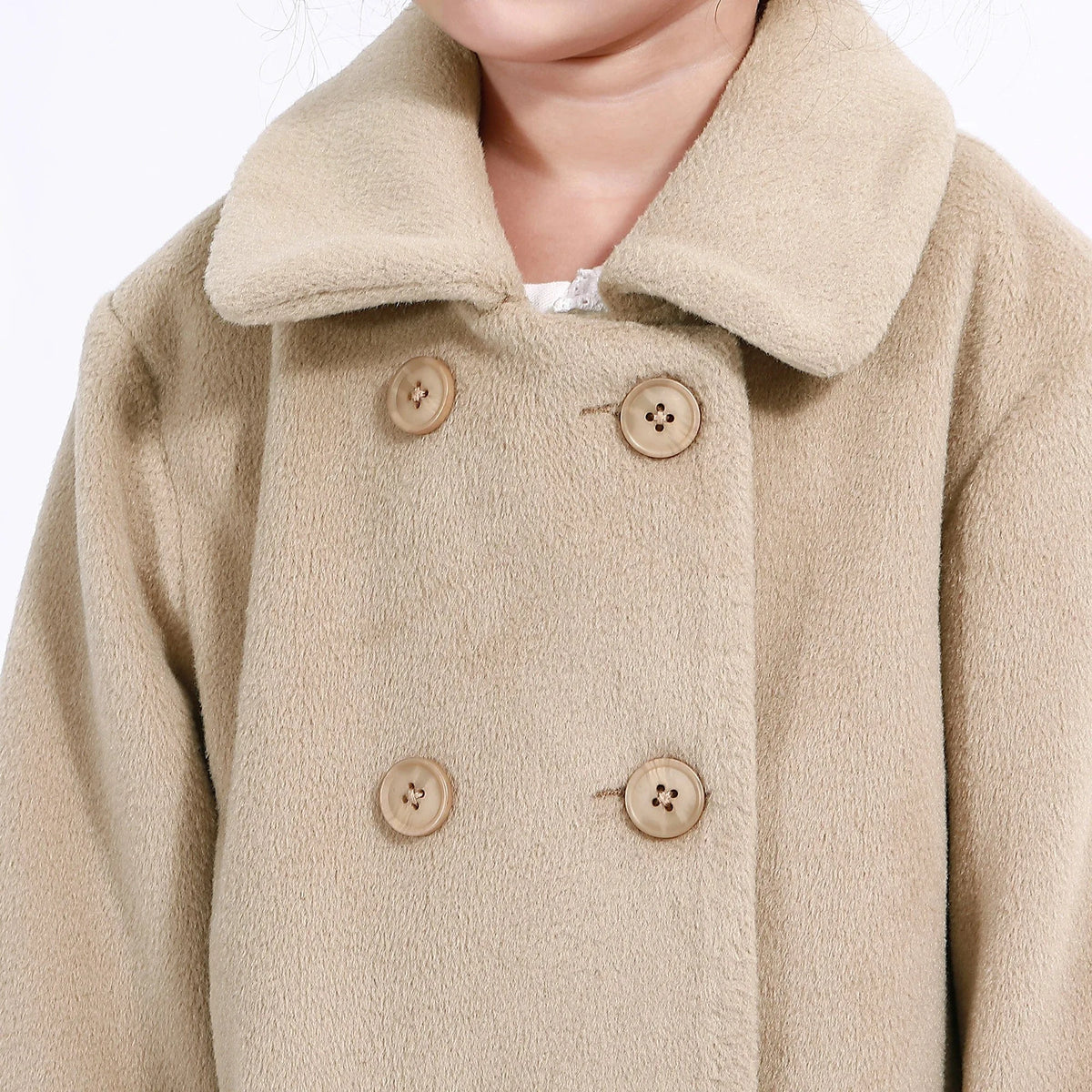 Casual Plain Jacket for Girls Image