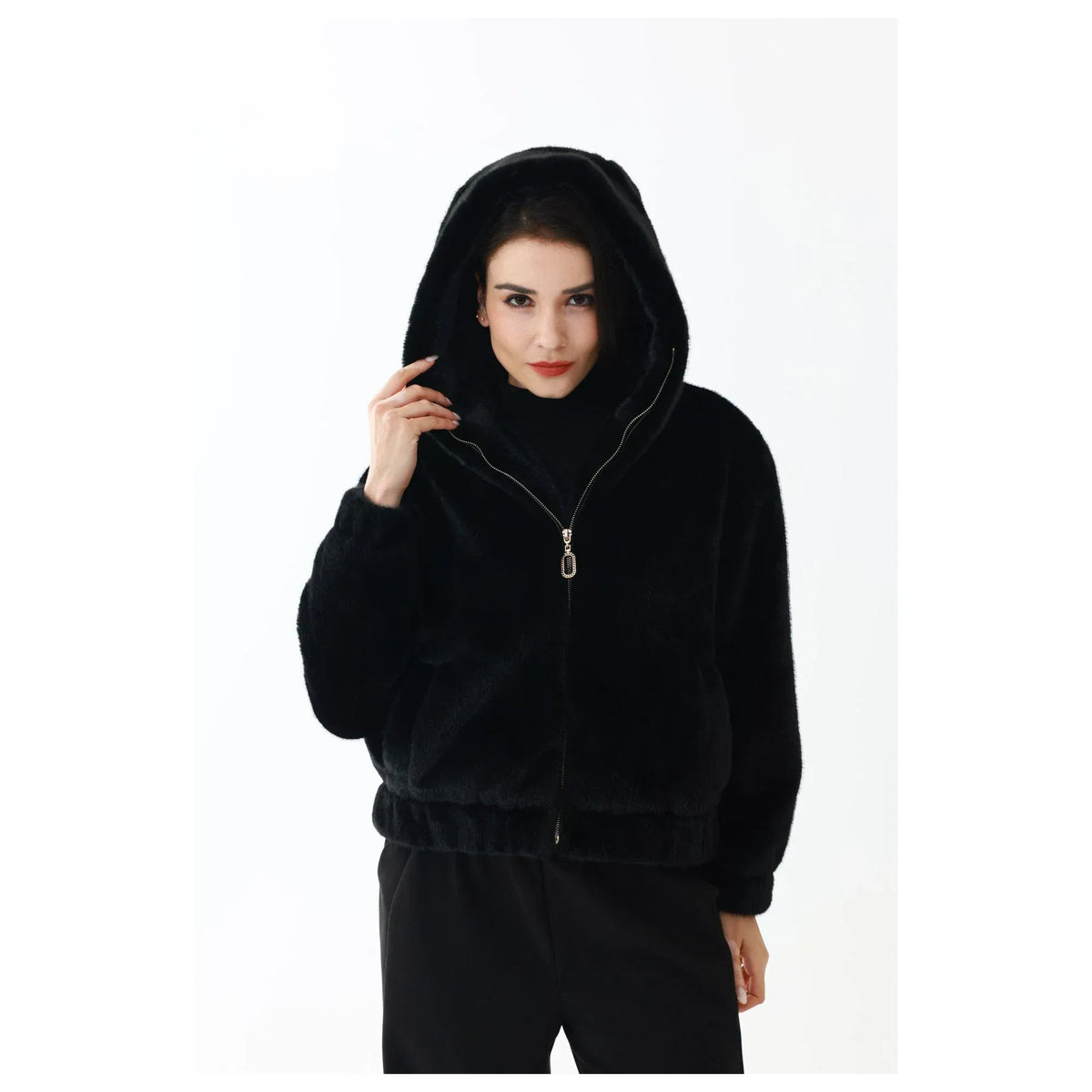Black Elegant Jacket for Women Image