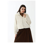 Off White Elegant Jacket for Women Image