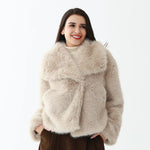 Beige Elegant Jacket for Women Image