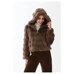 Coffee Elegant Jacket for Women Image