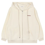 Embroidery Loose Drop-Shoulder Hoodie for Women Image