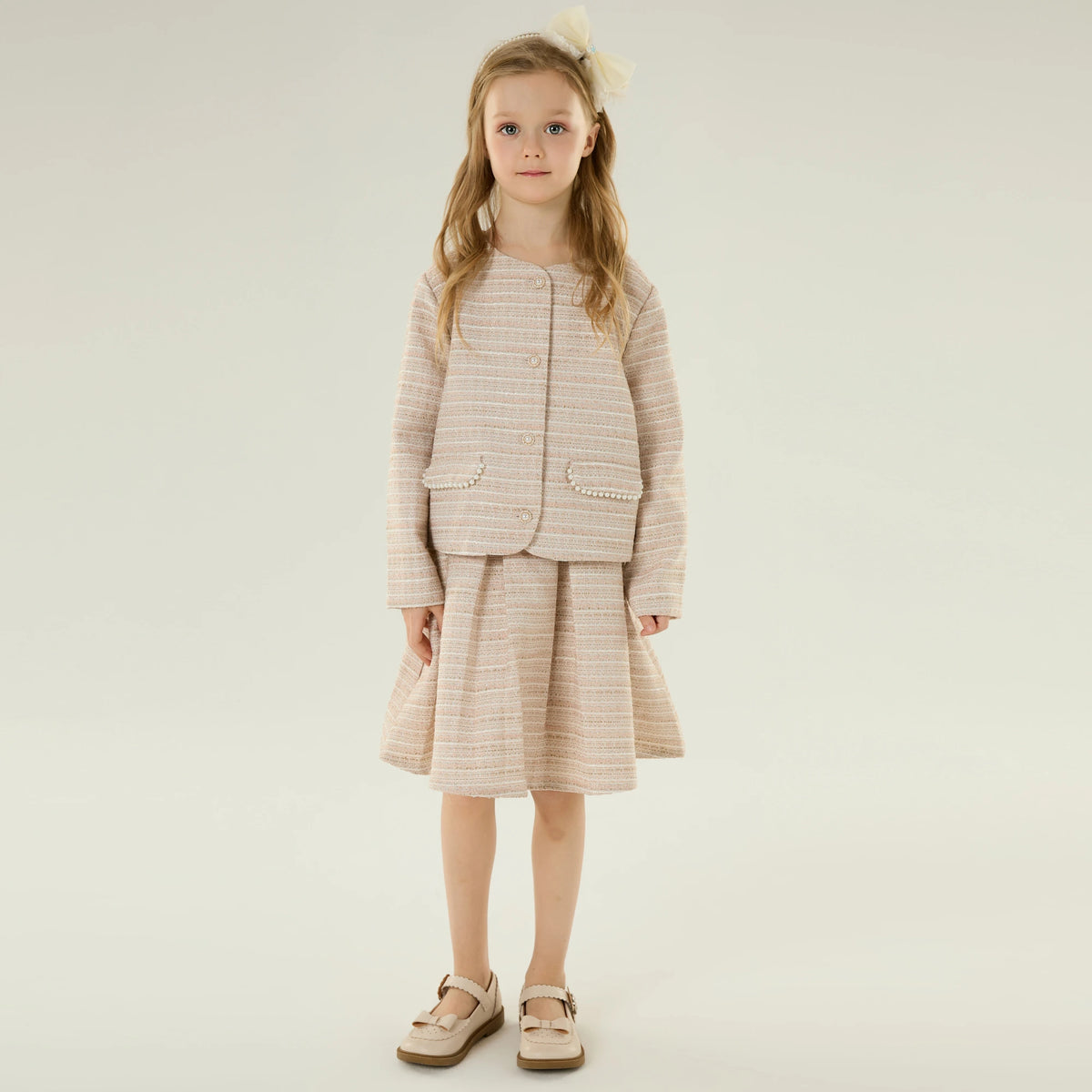 Striped Casual Jacket for Girls