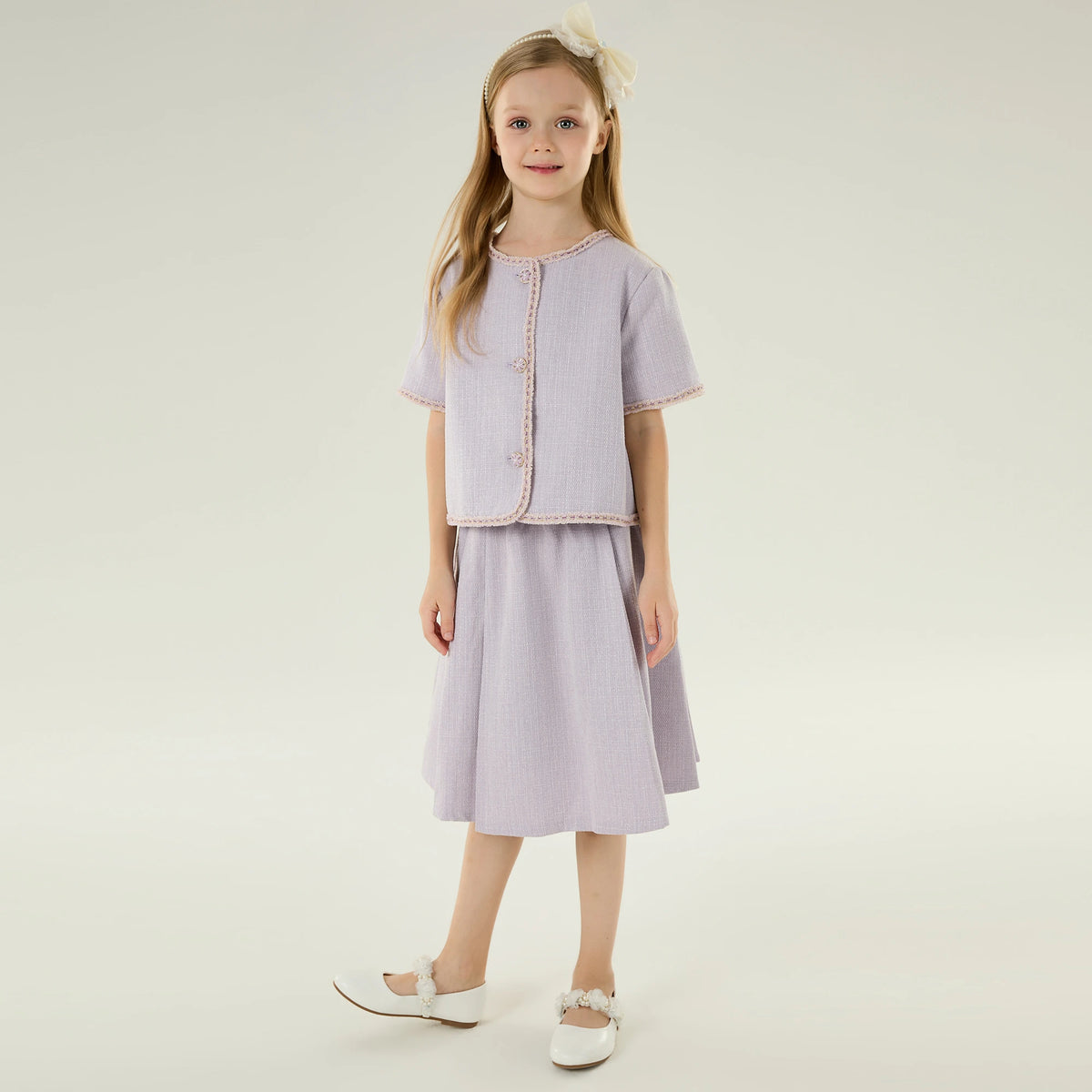 Solid Casual Jacket for Girls