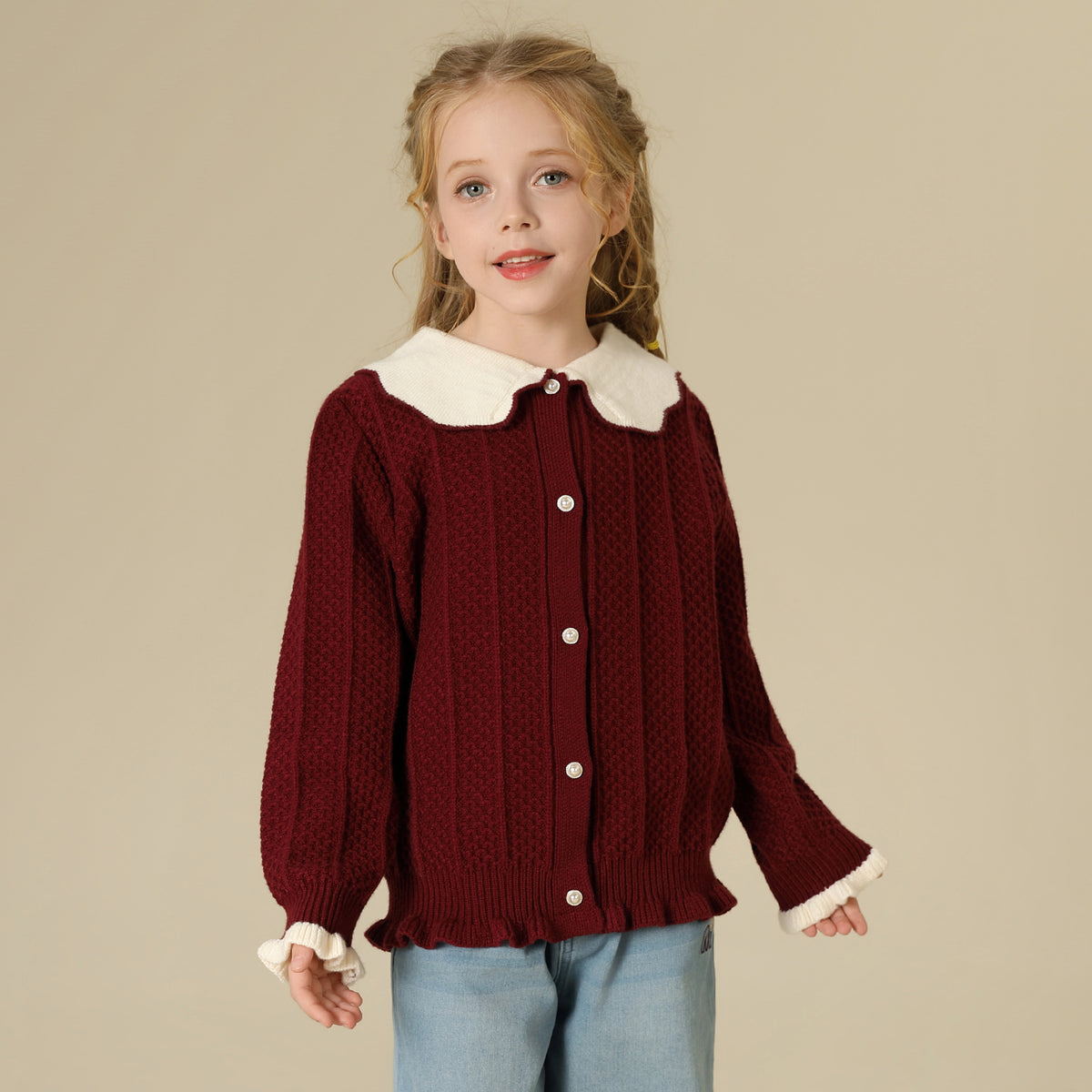 Jacquard Jacket For Girls