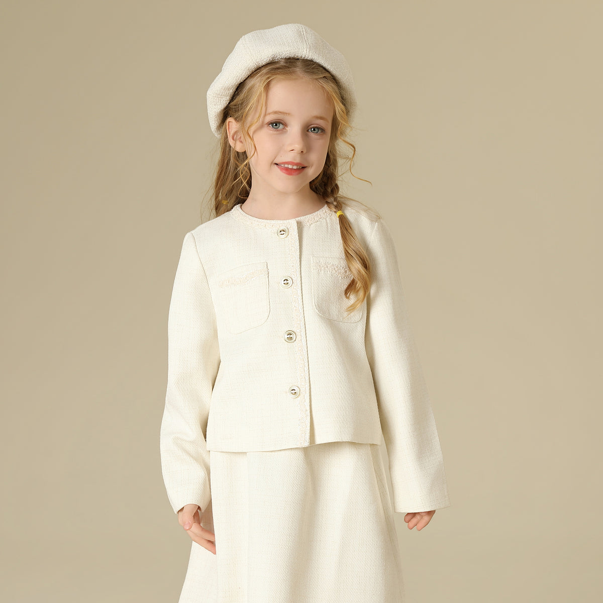Solid Jacket For Girls