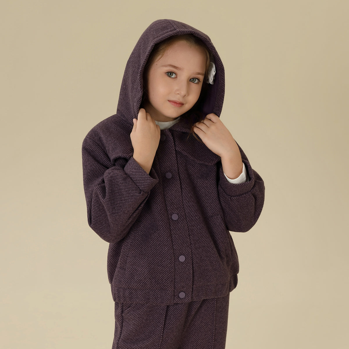 Solid Jacket For Girls