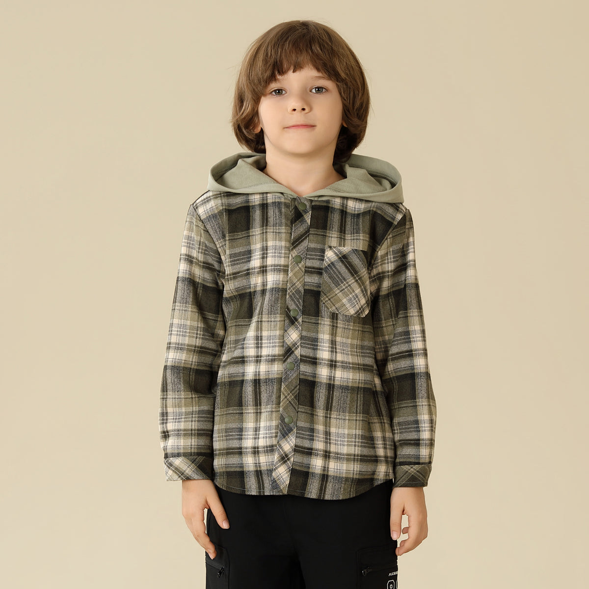 Checked Jacket For Boys