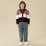 Color-Blocked Jacket For Boys