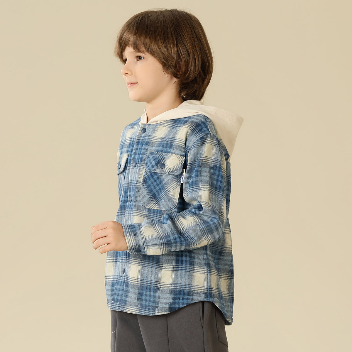 Checked Jacket For Boys