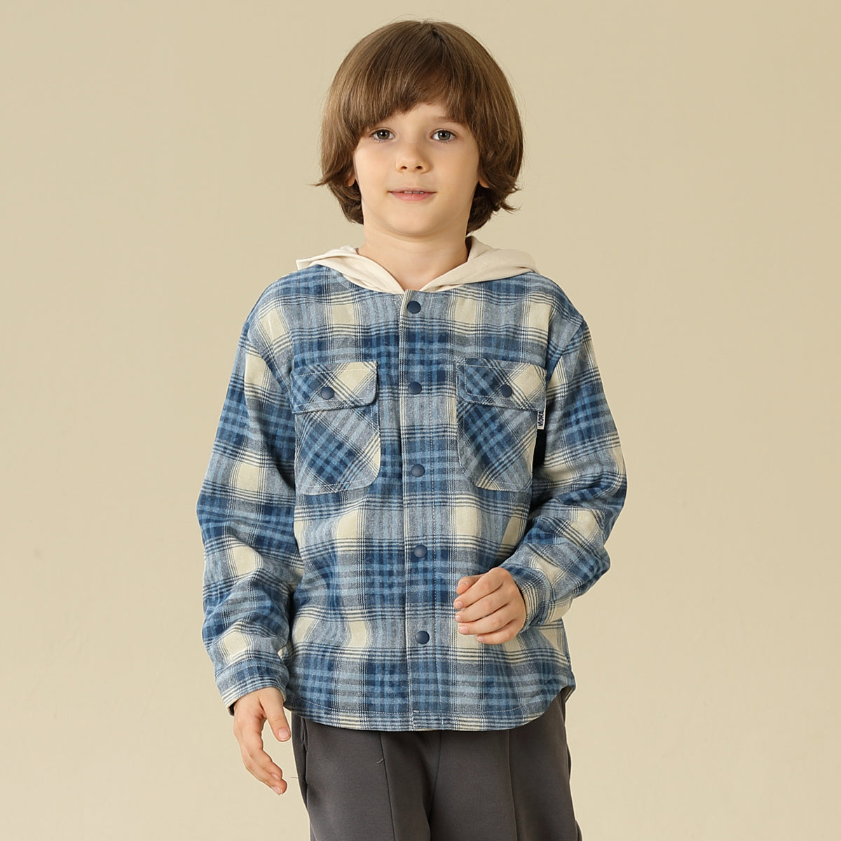 Checked Jacket For Boys
