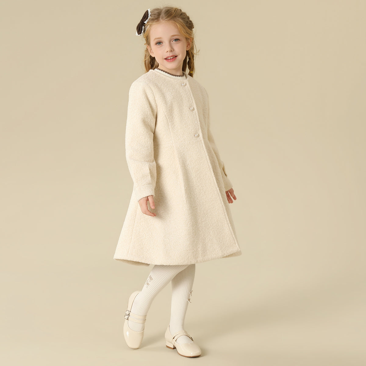 Solid Jacket For Girls