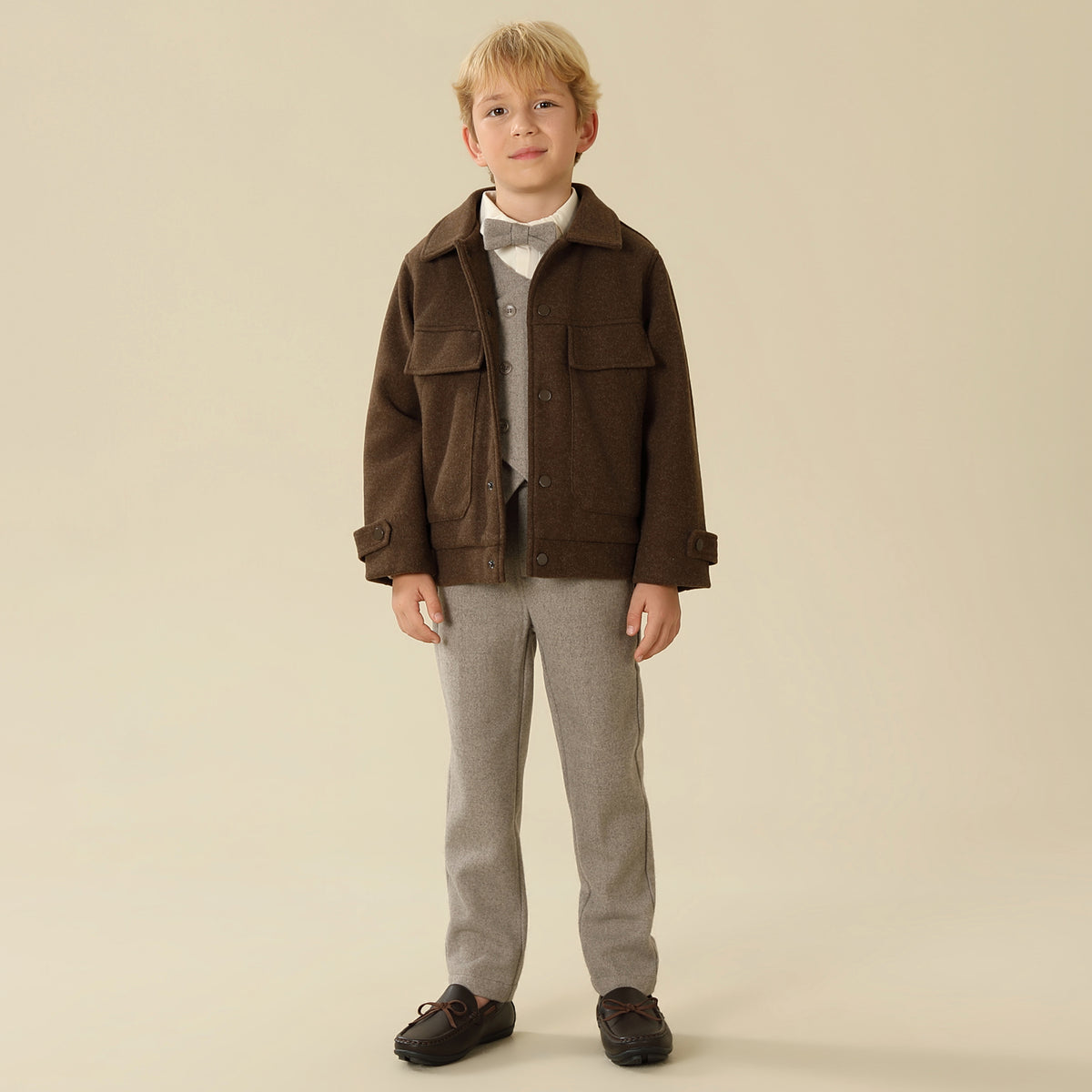 Solid Jacket For Boys