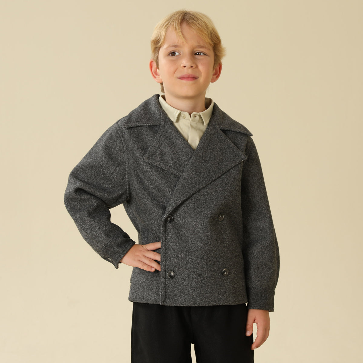 Solid Jacket For Boys