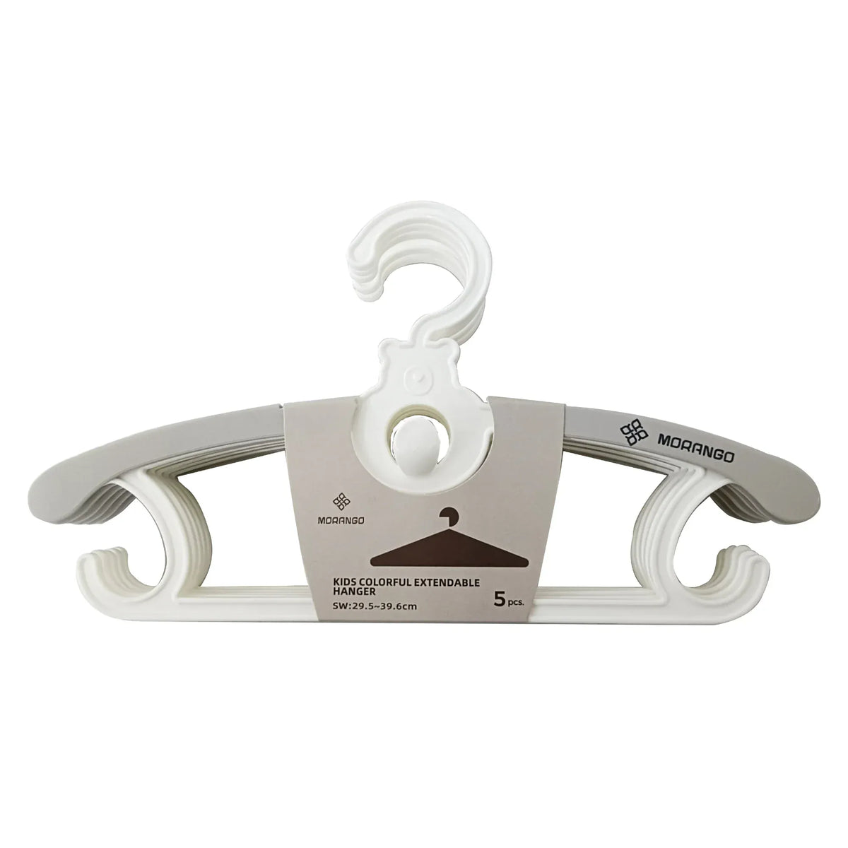 Free Grey Kids Colorful Extendable Clothes Hanger 5PC Image