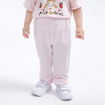 Pink Floral Street Look Leggings for Baby Girl Image
