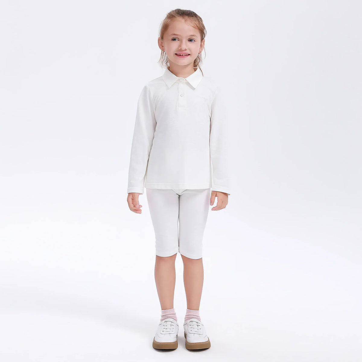 Plain Uniform Leggings for Girls Image