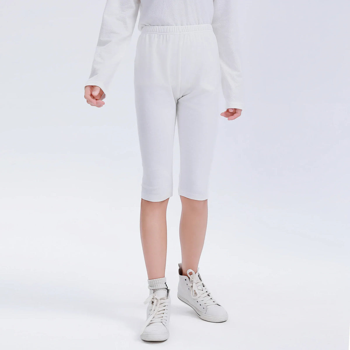 Plain Uniform Leggings for Girls Image