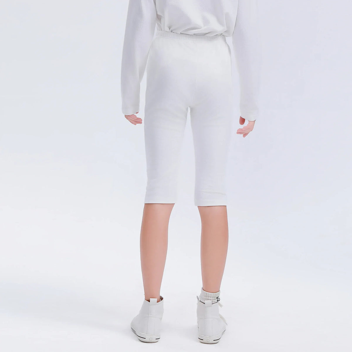 Plain Uniform Leggings for Girls Image