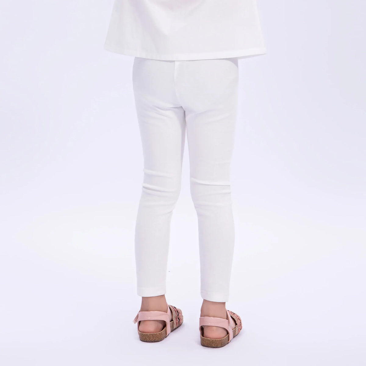 Embroidery Basic Leggings for Girls Image