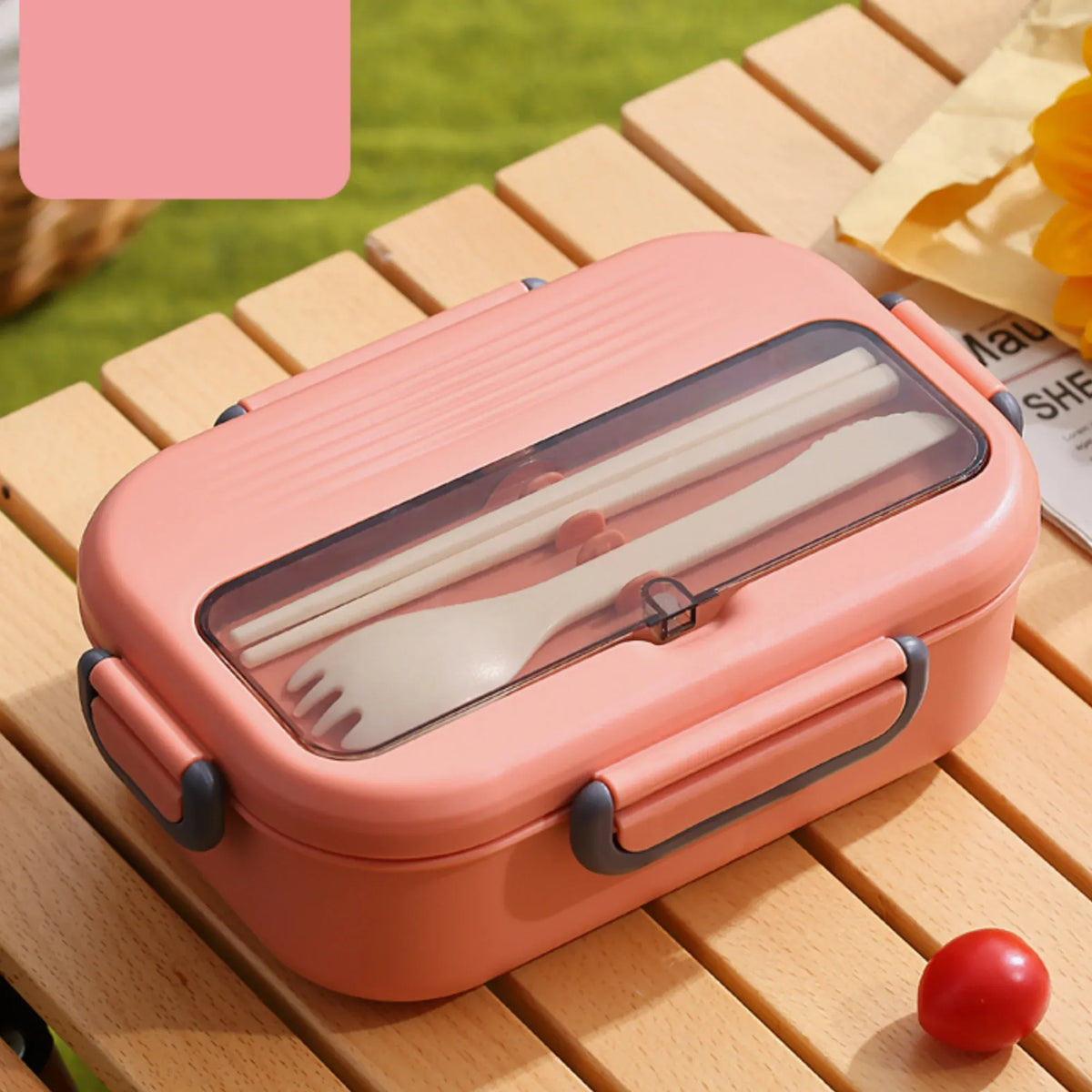 1040Ml Pink Lunch Box Image