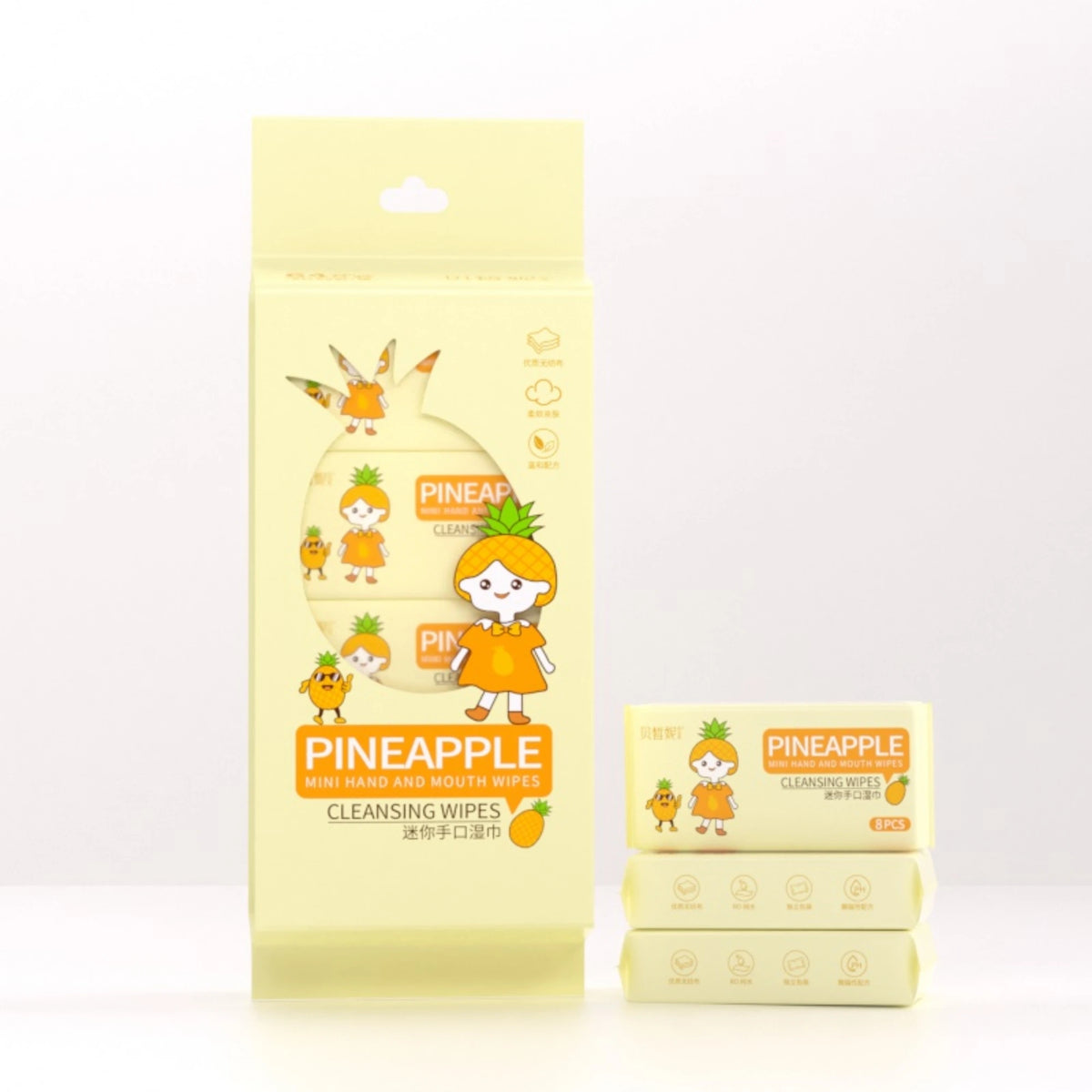 Mini Hand& Mouth Wet Wipes 64 pieces