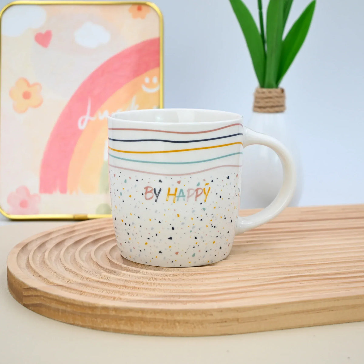 330Ml White 1 Mug With Colorful Design Image