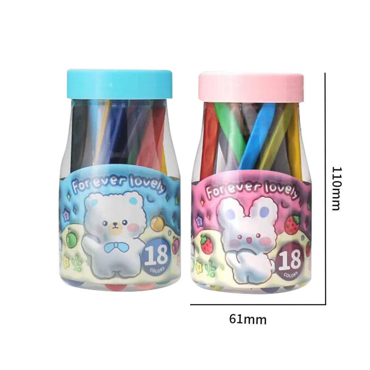 Free Multicolor Non Stick Triangular Crayon (18 Colors) Image