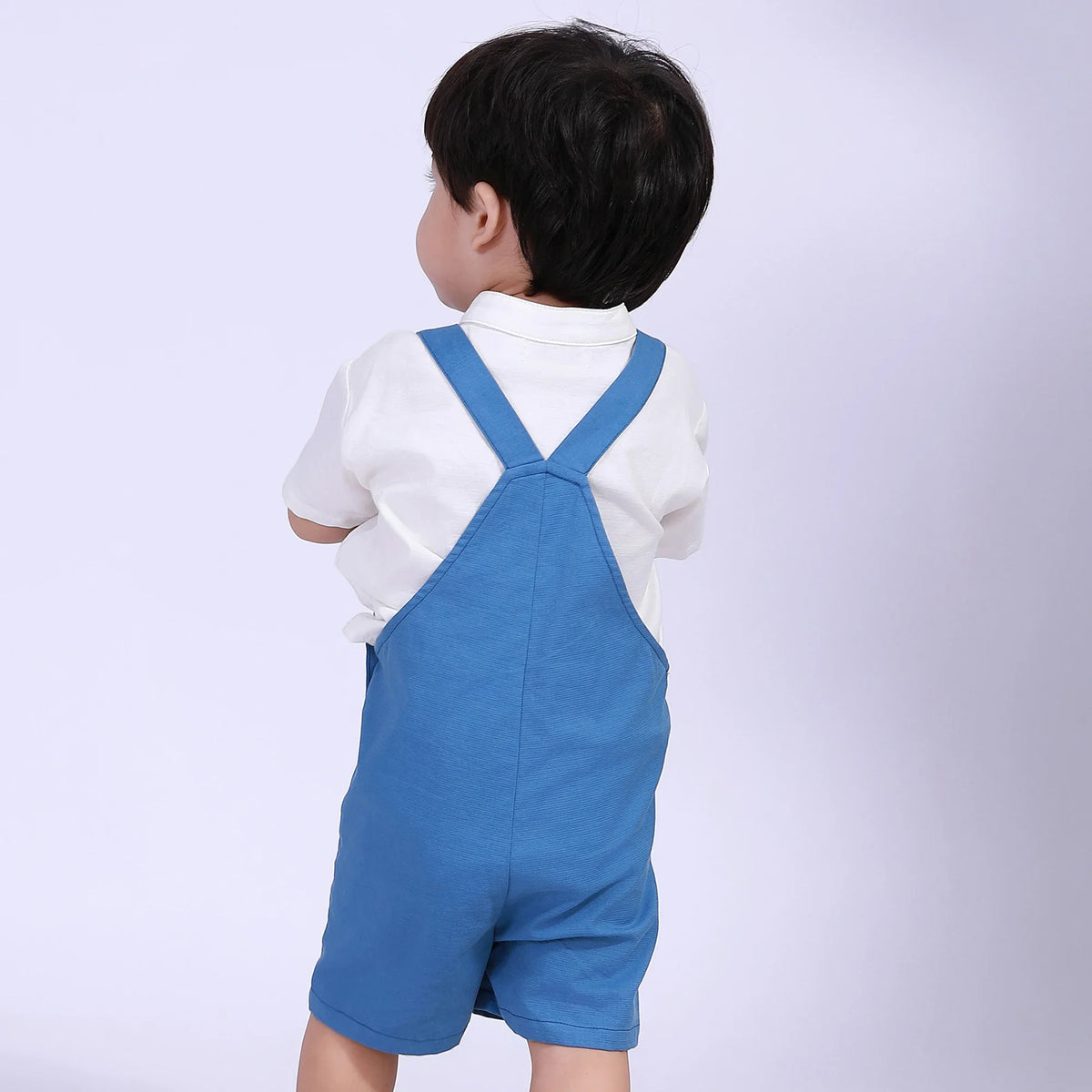 Printed Overalls for Baby Boy Image