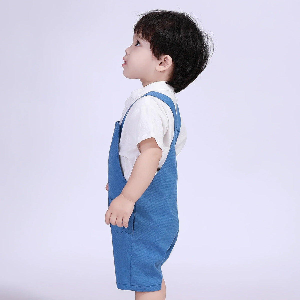 Printed Overalls for Baby Boy Image