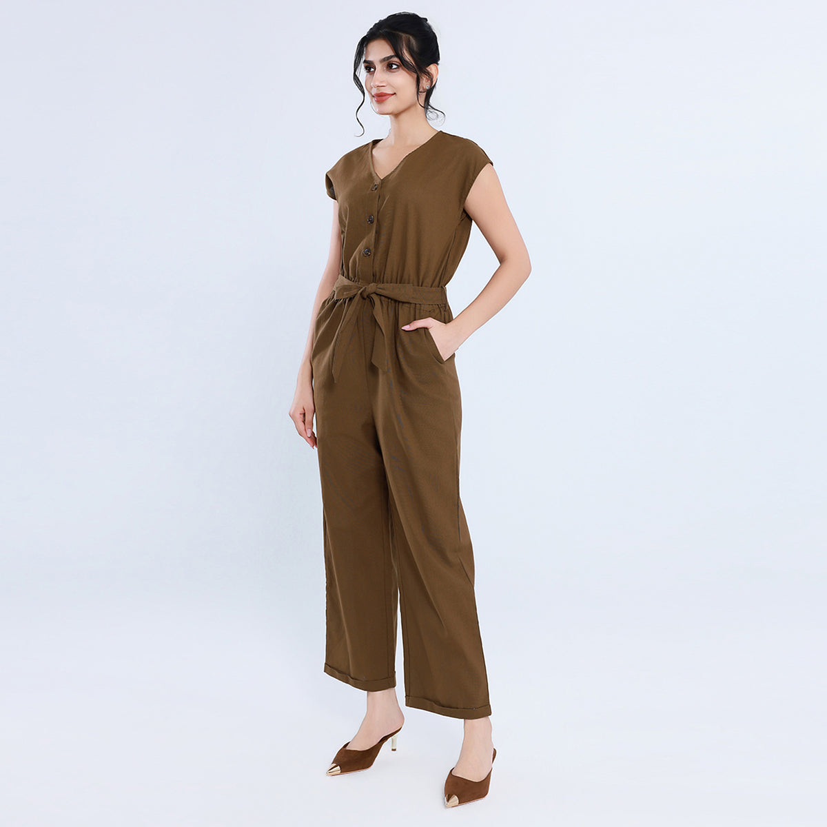 Casual Plain Overalls for Women