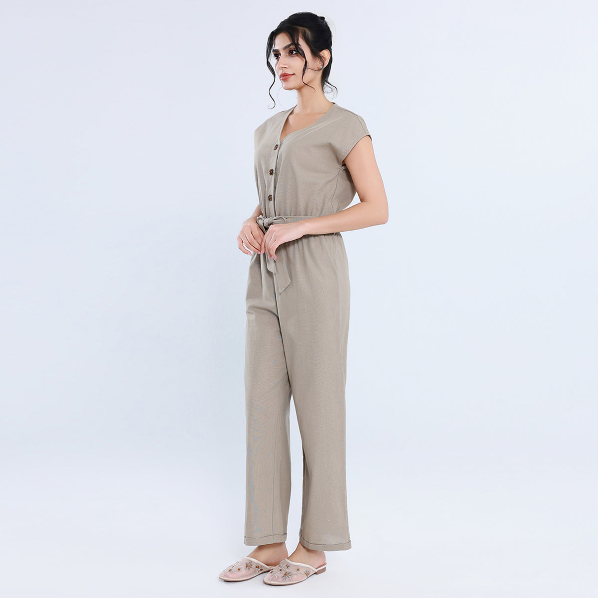 Casual Plain Overalls for Women