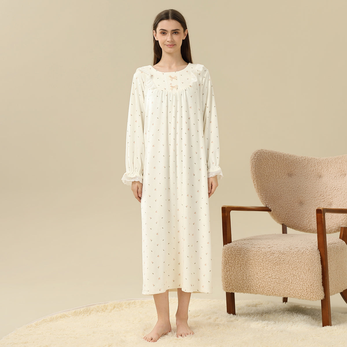 Floral PajamaDress For Women