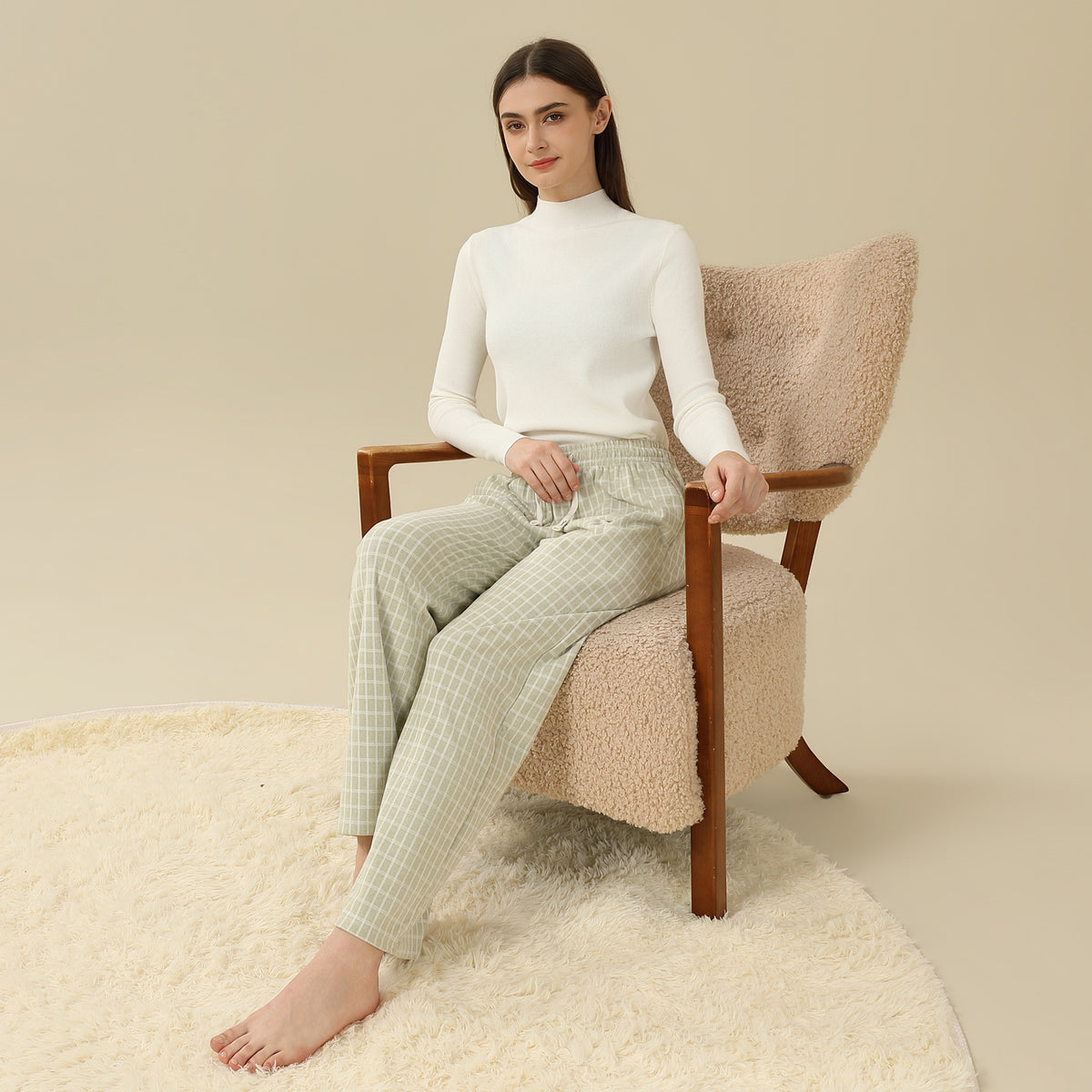 Checked PajamaPants For Women