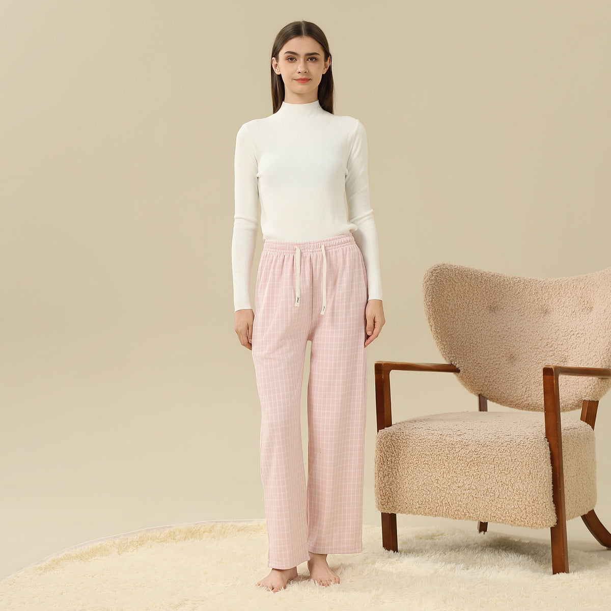 Checked PajamaPants For Women