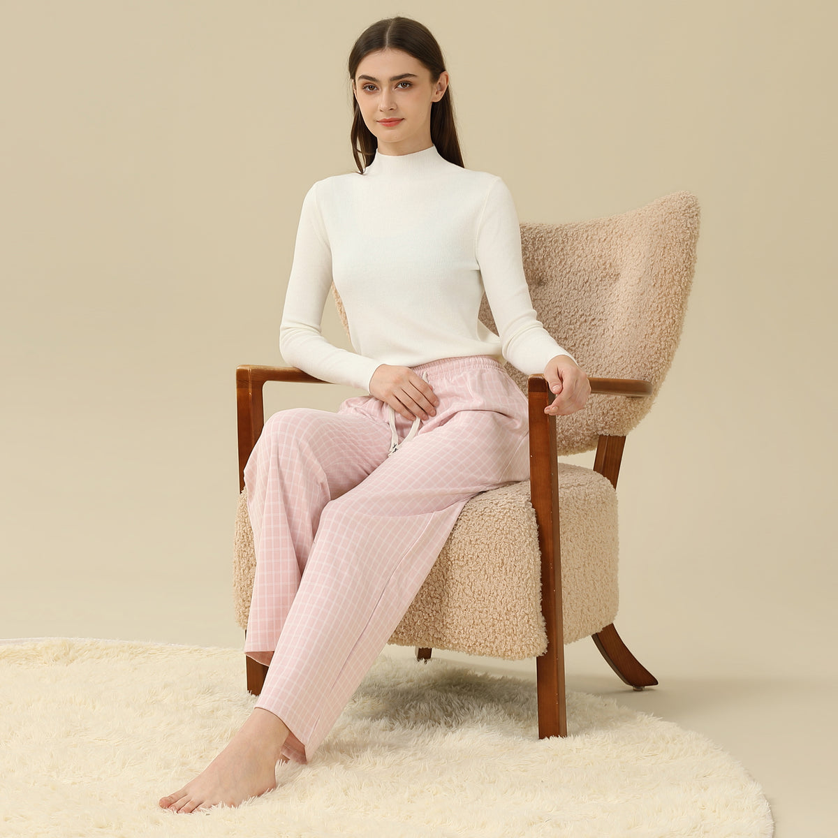 Checked PajamaPants For Women