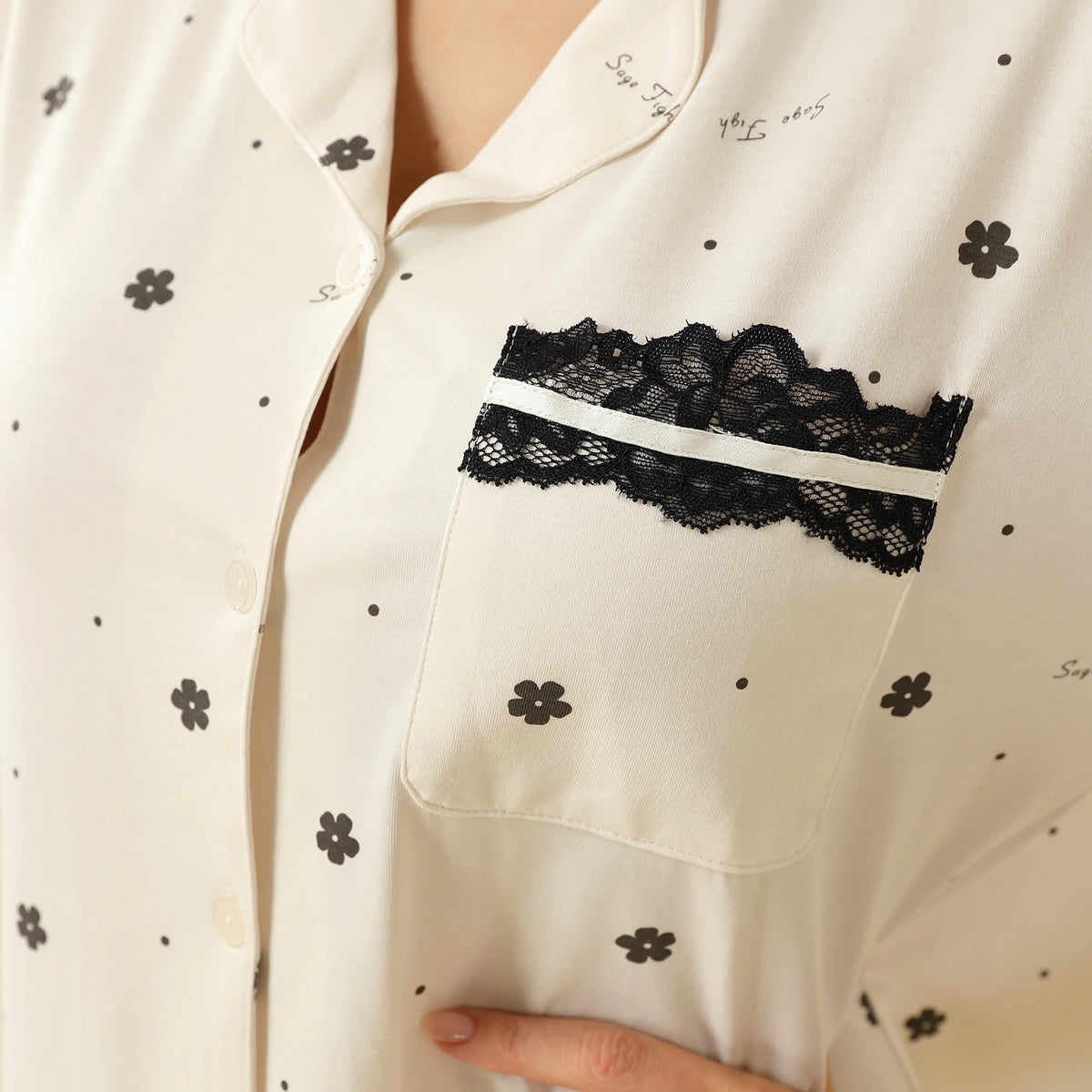 Floral Pajama Set 2Pc For Women