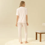 Jacquard Pajama Set 2Pc For Women