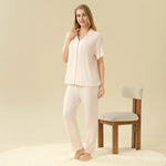 Jacquard Pajama Set 2Pc For Women