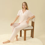 Jacquard Pajama Set 2Pc For Women