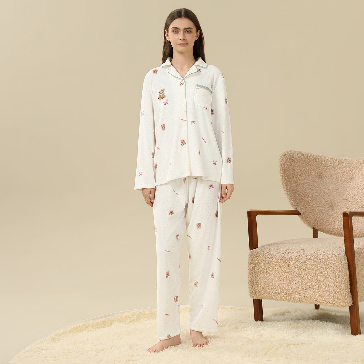 Printed Pajama Set-2Pc For Women